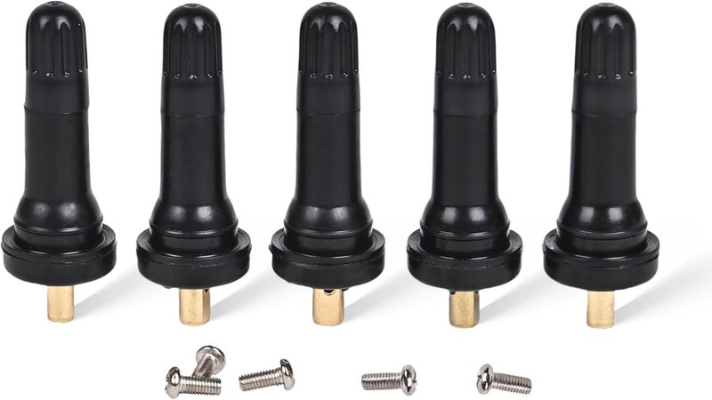 AMICAREP TPMS Snap-in Valve Stems Rubber Tire Valve Stems (5PCS) Fit for Buick Cadillac Chevrolet Dodge Ford Jeep Etc. Replacement OE# 20008 20018 - Image 1